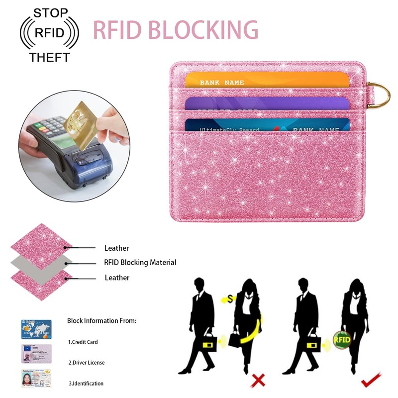 Simikol Slim Minimalist Front Pocket RFID Blocking Credit Card Holder