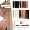 Benehair Clip in Hair Extensions Real Human Hair Bayalage Brown
