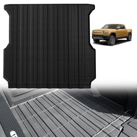 TripleAliners Truck Mat Compatible with 2022-2026 Rivian R1T Accessories, Truck Bed Mat Heavy Duty Custom Fit All Weather Protection TPE Pickup Liner