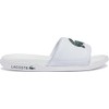 Lacoste Men's Serve Slide Dual Sandal Slipper, WHT/DK GRN, 11