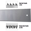 Woodworking Hand Saw, 12.5 Inch Flexible Double Edge TPI 7/12