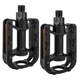 Komodo Kids Bicycle Pedals 1/2" Inch Children Bike Flat Pedal Set (Black)