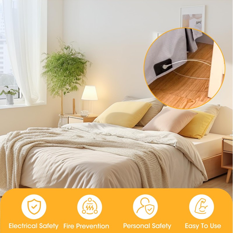 Universal Grounding Cord Cable with Standard UK Plug for Home