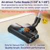Portek Turbo Brush Head for 1-1/4" 1-3/8"(35mm) Vacuum Cleaners, Turbohead