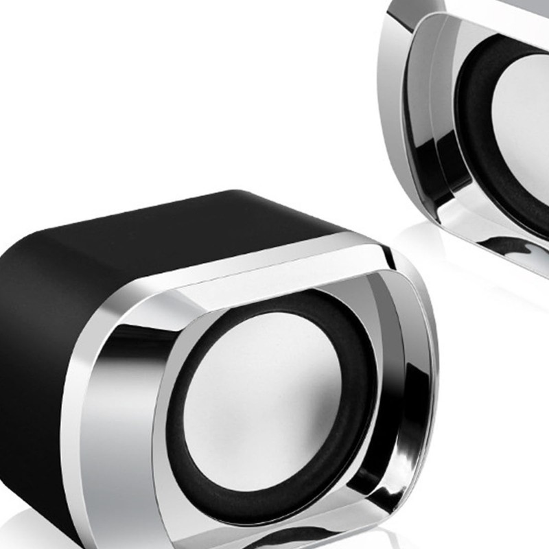 1 Pair Mini Desktop Speaker Multifunction Stereo Sound Strong Bass