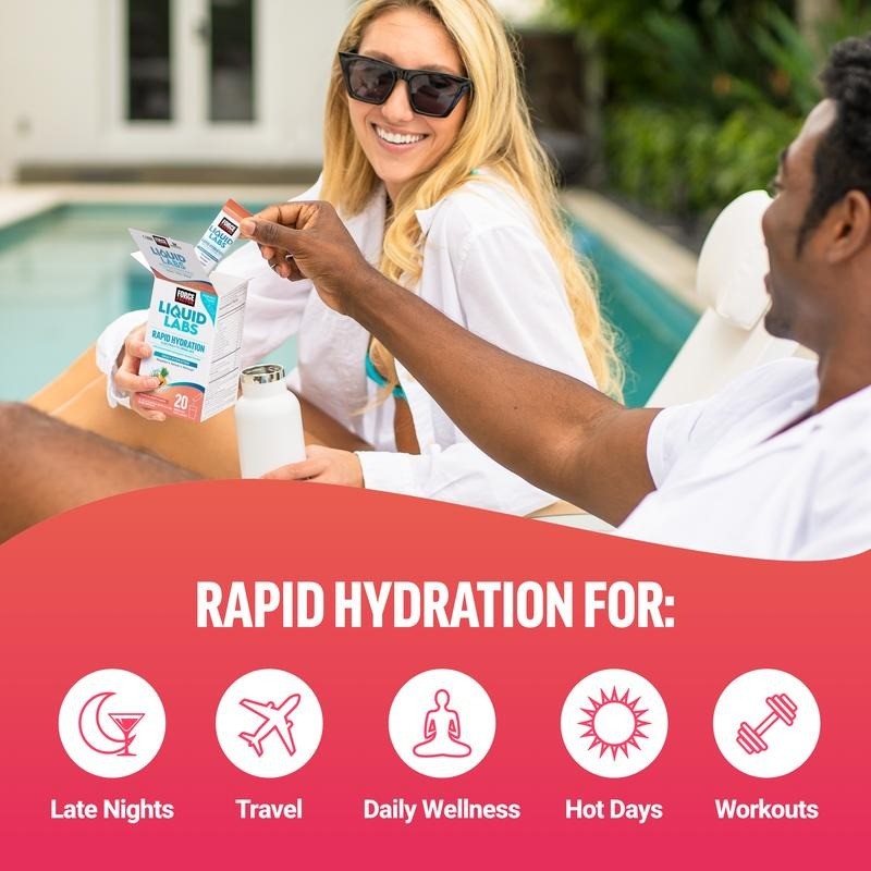 Force Factor Liquid Labs Electrolytes Powder Packets | Tropical Fruit