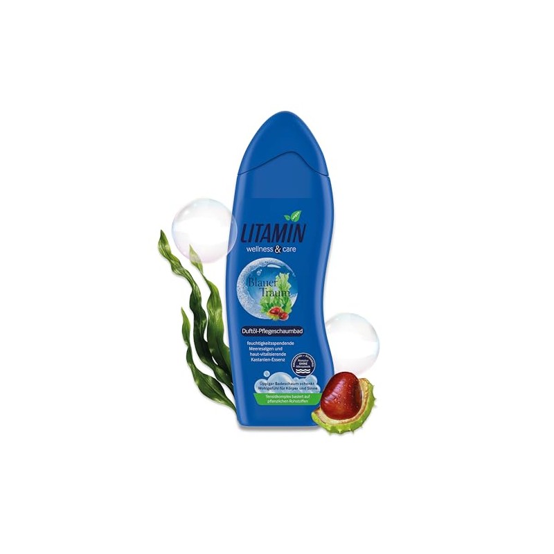 Litamin Blue Dream Bubble Bath 750 ml - with Seaweed