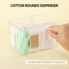 4 Sections Qtip Cotton Pad Holder Dispenser Cotton Ball and