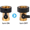 Unbranded 3 Pack 3/4" Brass Garden Hose Shut Off Valve1-Way