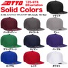Otto Flat Visor Snapback Cap, Black and inner brim green