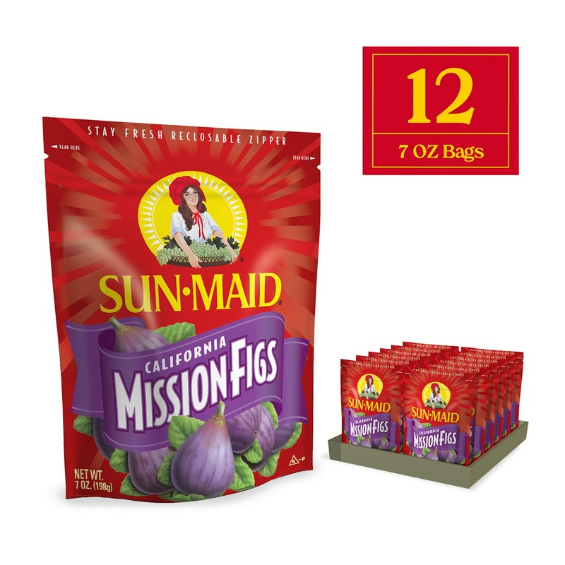 Sun-Maid California Dried Mission Figs, No added sugar, Non-GMO 7
