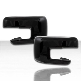 Upgrade Your Auto Set of 2 Mirror Covers for Ford F-150 2021-2025 w/Turn Signal - Gloss Black