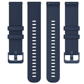 Fit for Garmin Approach S40 S12 S42 Watch Bands for Women Men, 20mm Quick Release Silicone Replacement Band Straps Wristbands Fit for Garmin Forerunner 245 645/ Vivoactive 3 Music (Blue)