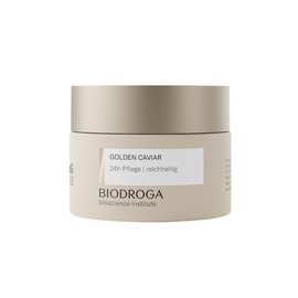 BIODROGA Bioscience Institute - GOLDEN CAVIAR 24h Pflege reichhaltig 50ml - Luxuriöse Hautpflege aus dem Schwarzwald für trockene und anspruchsvolle Haut – nährende, feuchtigkeitsspendende Hautpflege