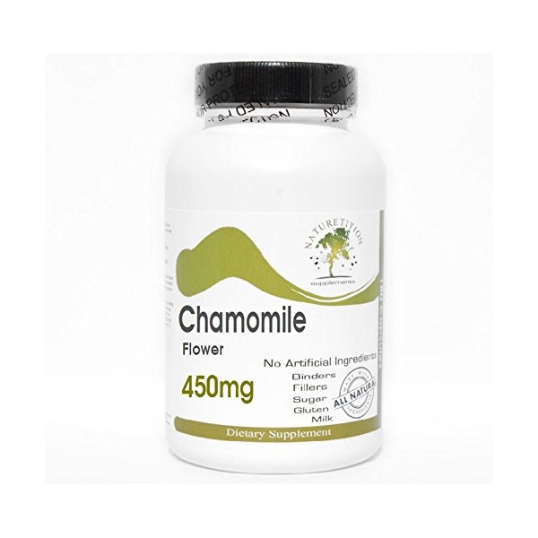 Naturetition Supplements Chamomile Flower 450mg ~ 100 Capsules - No