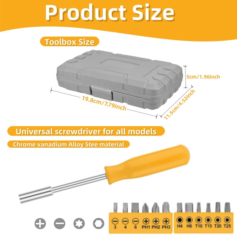 Home Tool Kit 24PCs - Yellow Home DIY Repair Tool