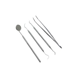 Basico dental 1 x 4 limpieza dental quita sarro elimina sarro GRATIS Manual de Consultorio espejo limpiador dental limpiador de dientes limpiador de encías Higiene dental