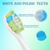 Electric Toothbrush Replacement Head Soft Brush 4 White & 4