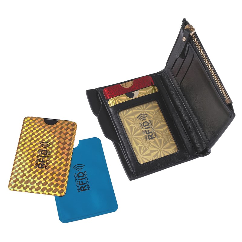 Molain Colorful RFID Card Holder, 9 Pieces RFID Blocking Sleeves