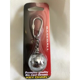 Pilot Automotive BASEBALL Chrome Key Chain