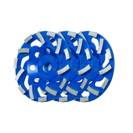 SALI 3pcs 4.5 Inch Concrete Grinding Wheels 14 Turbo Diamond Segments 5/8-11 Arbor Diamond Grinding Wheel Fit for Paint, Mastic, Epoxy Coating Removal