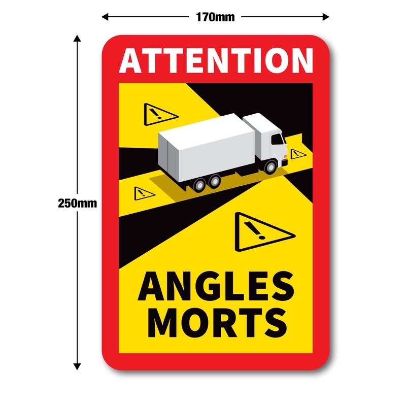 Signs247 Angles Morts Stickers Blind Spot Stickers for lorries, vans
