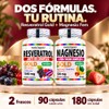 Purely Organics Resveratrol Gold + Magnesio Fem, 90 Cápsulas c/u
