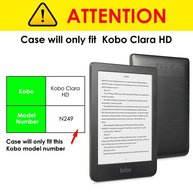 FOREFRONT CASES Case for Kobo Clara HD - Magnetic Protective