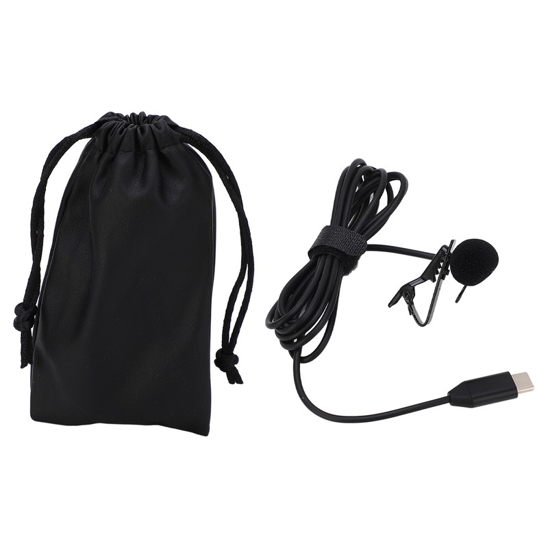 Lapel Microphone Anti Interference Omnidirectional Clip On Lavalier Microphone for