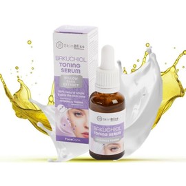SkinBliss Bakuchiol Toning Serum, Vegan Face Serum with Willow Bark Extract, 99% Natural Ingredients for Refining and Toning Skin, 30 ml