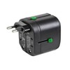 Monoprice Compact Cube Universal Travel Adapter, Supports International Power Outlets,
