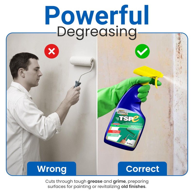 TSPE Cleaner Spray – 500ml Eco-Friendly No-Rinse Degreaser for Walls,