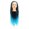Hair Mannequin Head Colorful Hair Braiding Practice Hairdressing Mannequin Head