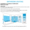 LITECRAFT Lydia Recessed Downlight 7W LED Bathroom Tiltable Colour Changing