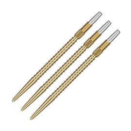 Target Darts Swiss Point Chrono Dart Tips, Pack of 3, 35 mm, Gold, Change Dart Tips, Swiss Storm Tips, Professional Dart Accessories