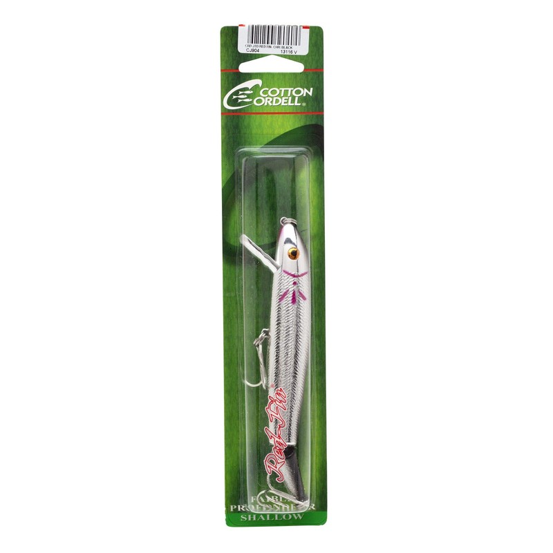 Cotton Cordell CJ904 Jointed Red Fin, Chrome/Black Back, 5"