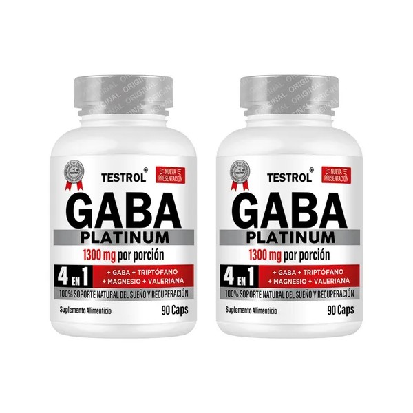 Gaba Platinum Testrol Paquete 2 Piezas - 90 Capsulas