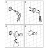 Wall Mounted All Brass Adjustable Handheld Shower Head Bracket Holder,