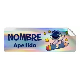 Like Shop Etiquetas Holográficas Personalizadas Nombre Varios Modelos