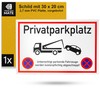 Private Parking Sign 1 Piece 30 x 20 cm 2.7