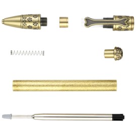 Penn State Industries PKDOGAB Dog Click Ballpoint Pen Kit Woodturning Project (1pack in Antique Brass)