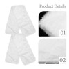 HEMOTON White Christmas Table Runner Plush Faux Fur Table Runner