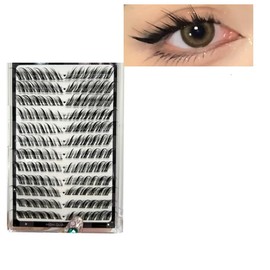 12 Columns Fox False Eyelashes Single Cluster Eyelash Extensions Segment Lashes Fox Eye Effect Lashes False Eyelashes
