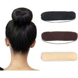 3Pcs Hair stick Hair Bun Donut Hair Shapers with Elastic Rope (Multiple colors, One size)