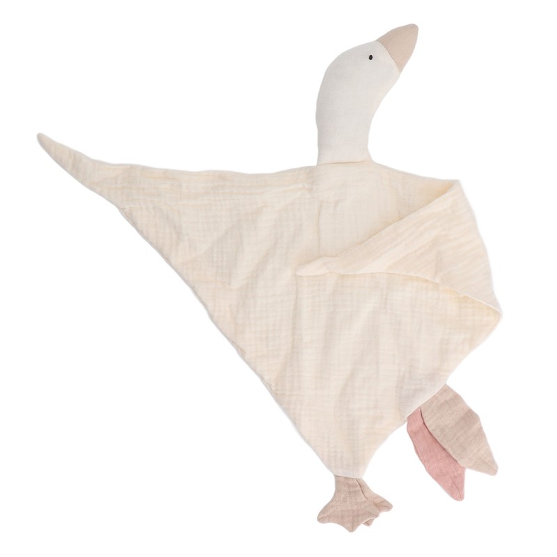 Baby Goose Shaped Security Blanket Soft Cotton Breathable Cute Security