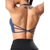 YEOREO Women's Sports Bra Halter Workout Sports Bra Strappy Criss