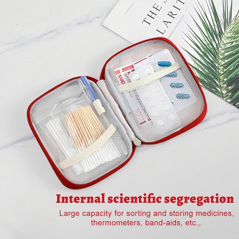 COYUN 1 Stück Medikamententasche, Klein Medikamententasche Reise, Reiseapotheke Tasche Wasserdicht,