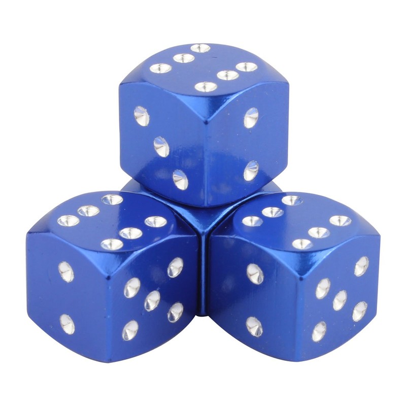 TOMALL Tire Valve Caps Dust Caps Dice Style Wheel Tire