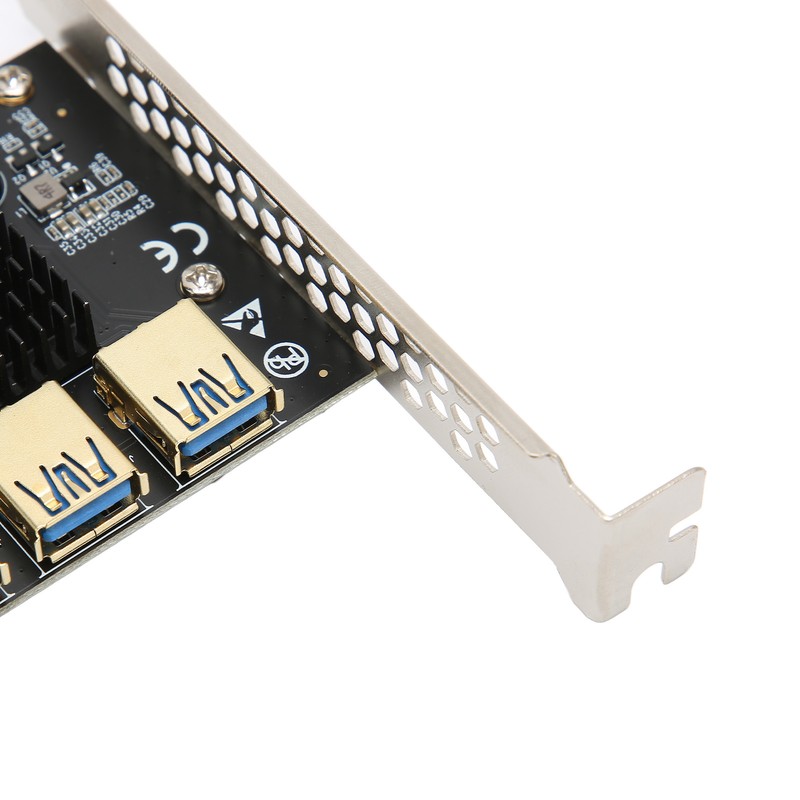 PCI E 1 to 6 Riser Card IC Heat Sink