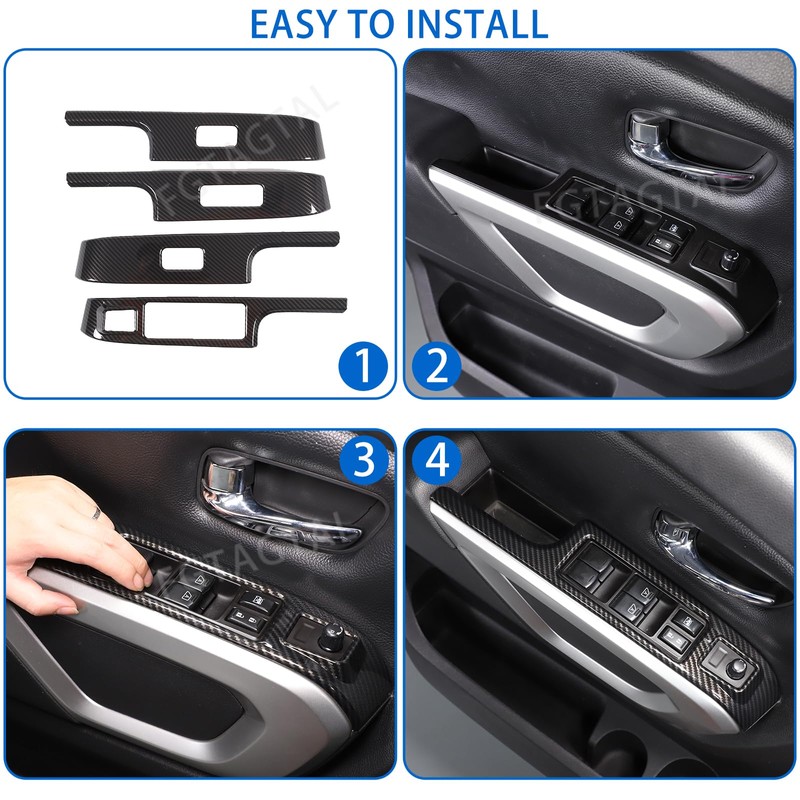 Fgtagtal Window Lift Switch Cover Compatible with Nissan Titan 2016-2023,